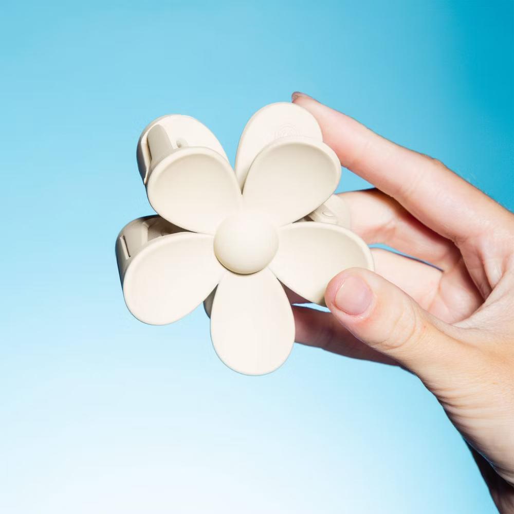Medium Hair Flower Claw Clips - 2pc - Image 3
