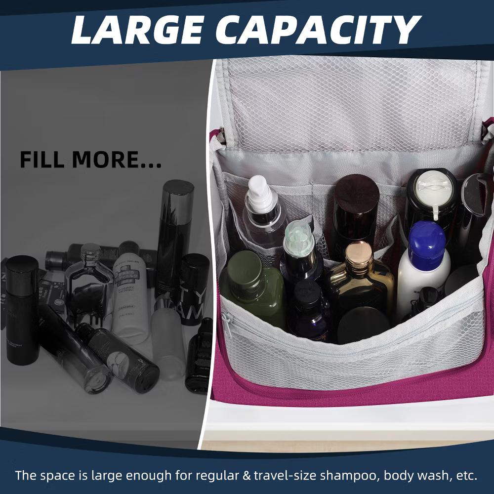 Large Capacity Toiletry Bag for Women and Men, Hanging Toiletry Organizer Cosmetics Makeup Bag - Image 39