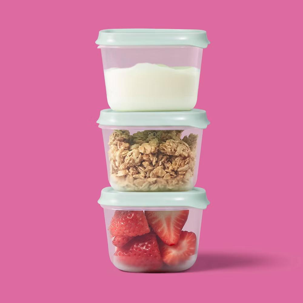 Snap & Store Square Food Storage Containers - 8 fl oz/4ct