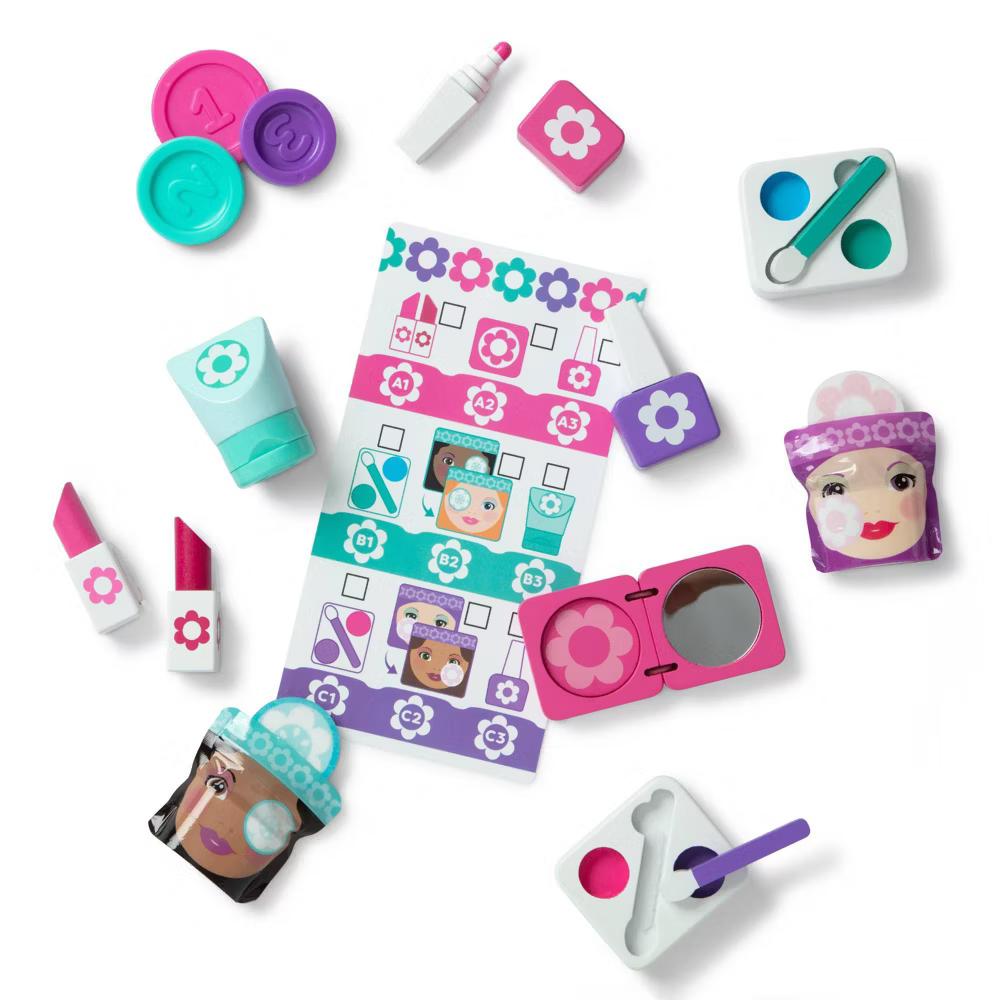 Sort, Stock, Select Beauty Kiosk Vending Machine Play Set, Pretend Makeup Wooden Toy - Image 7
