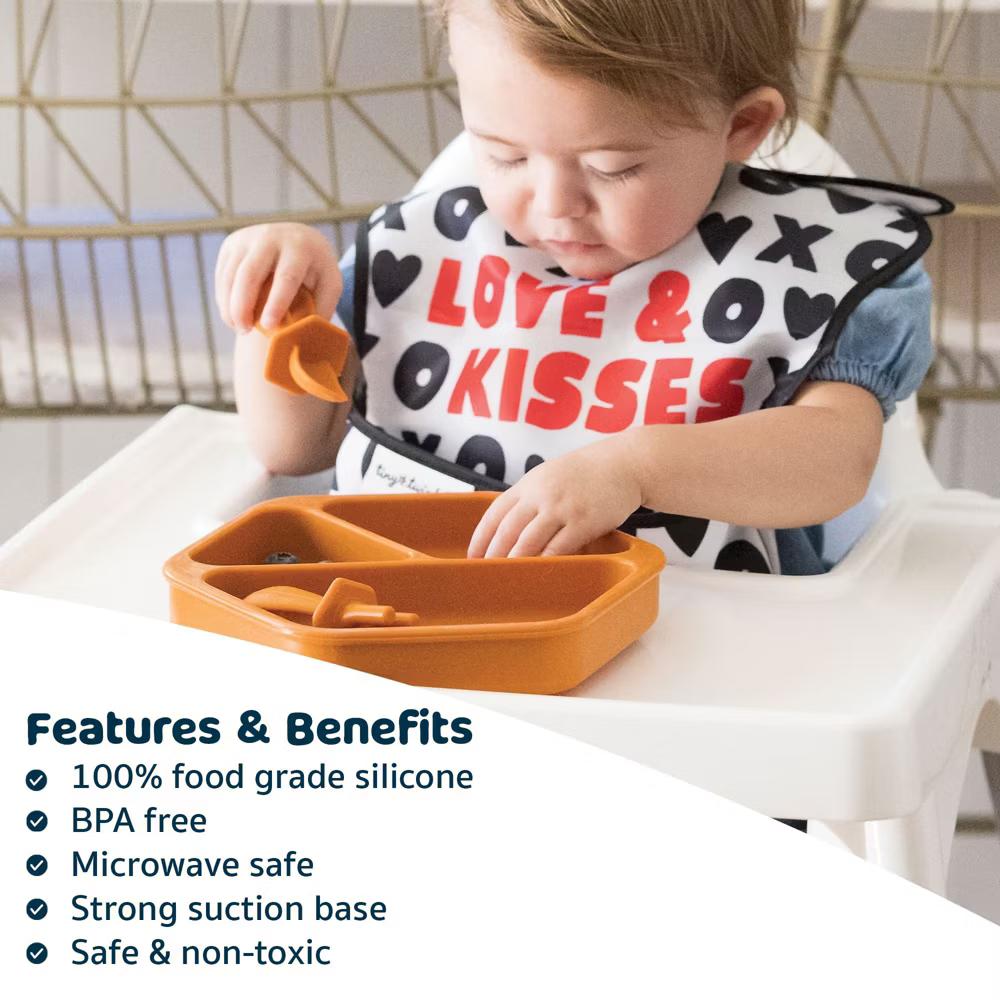 Silicone Suction Divided Plate Baby/Toddler Dish for Independent Eating - Image 7