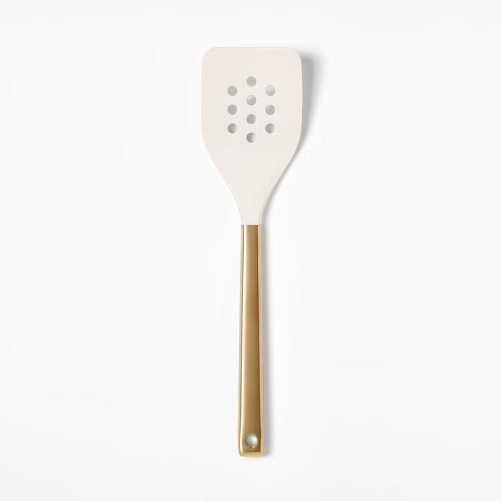 Silicone/Stainless Steel Slotted Turner