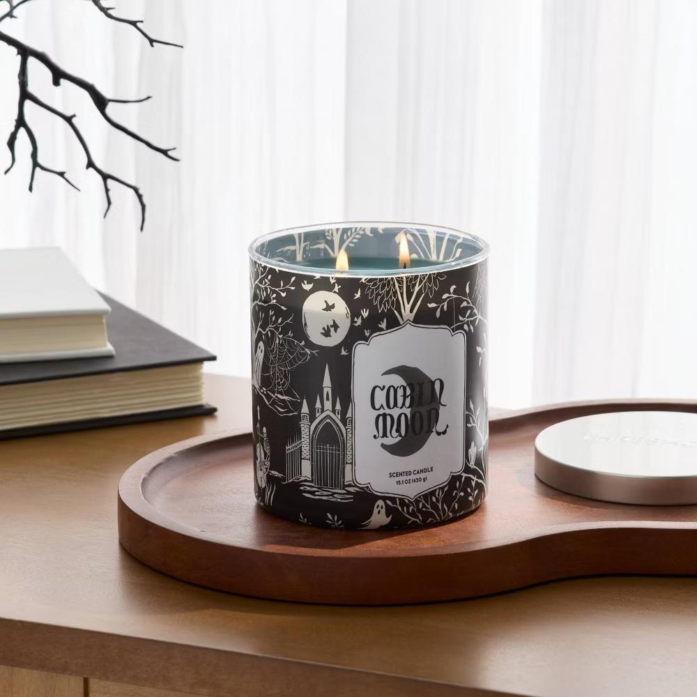 2 Wick Limited Edition Glass Halloween Jar Candle with Lid 15.1oz - Image 6