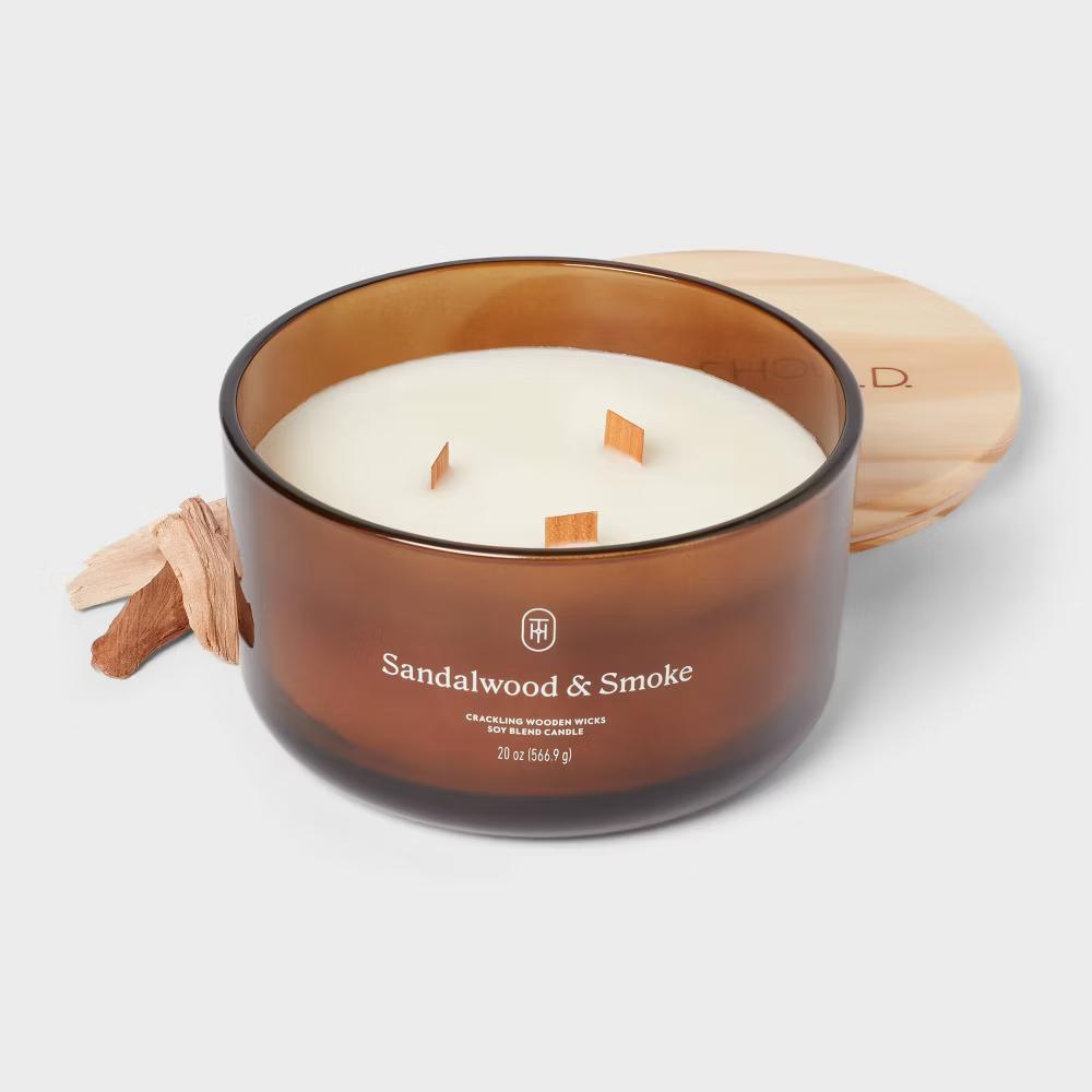 Glass Wooden Wick Jar Candle - Image 123