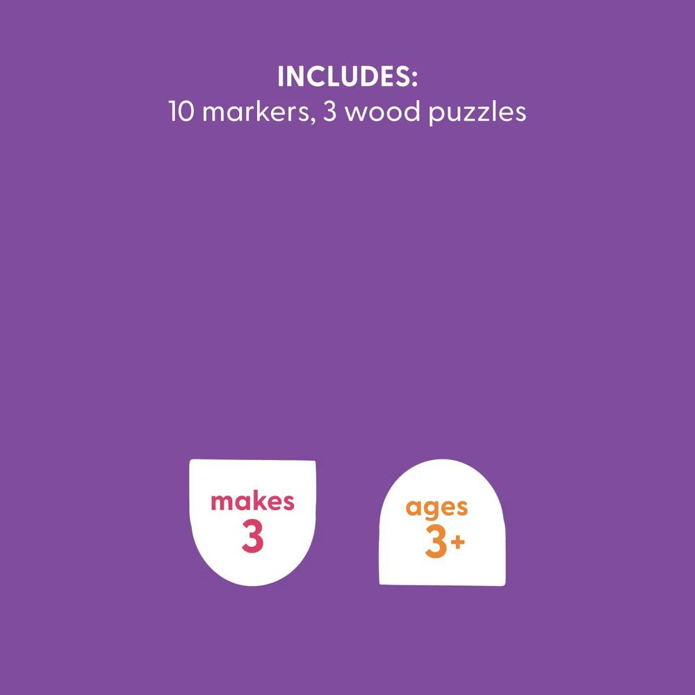 3ct Color-Your-Own Puzzles Craft Kit - Image 5