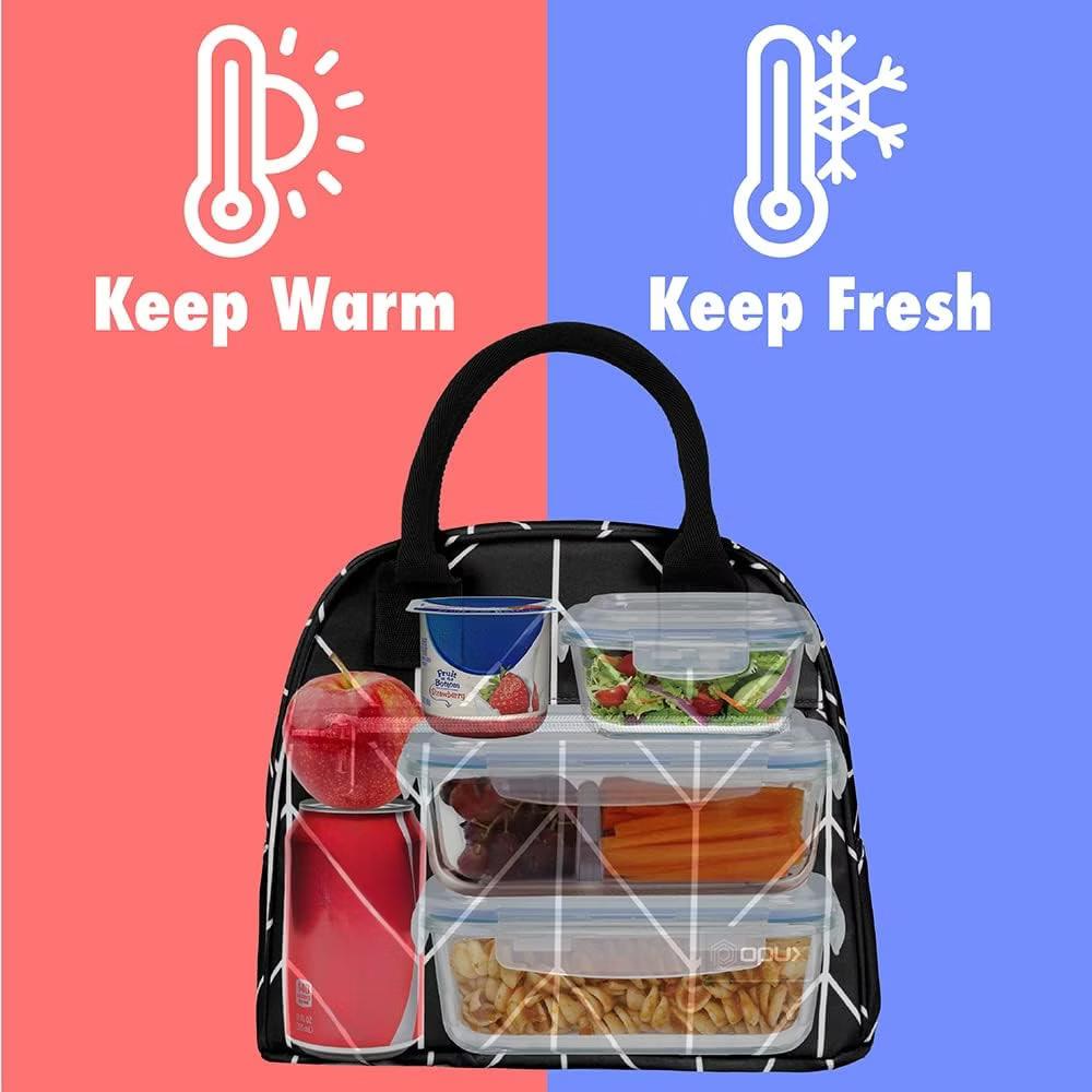 Insulated Lunch Box Women, Cooler Bag Tote Girls Kids Teen Adult, Soft Reusable Thermal Meal Prep Purse - Image 20