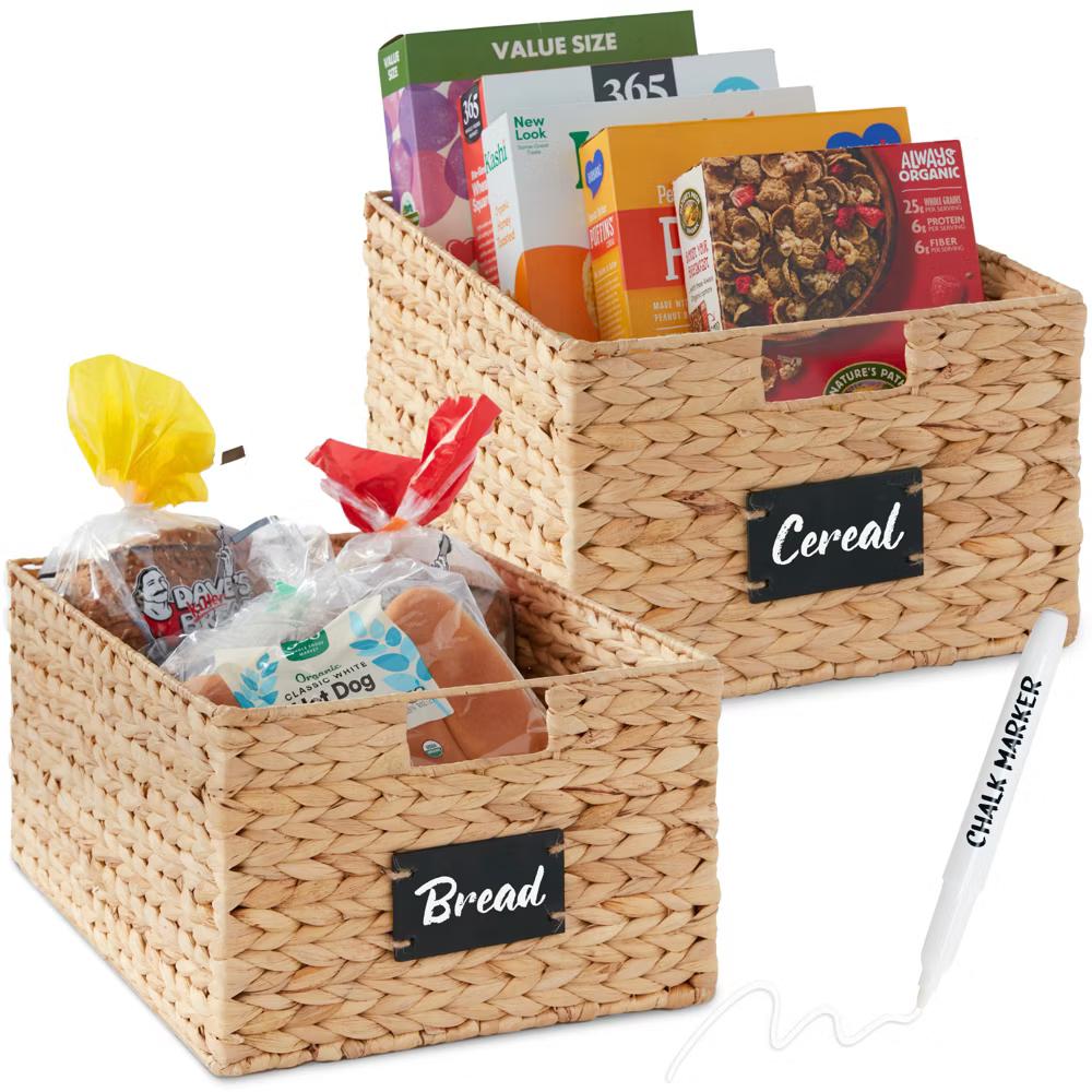 Set of Woven Water Hyacinth Baskets - Image 30
