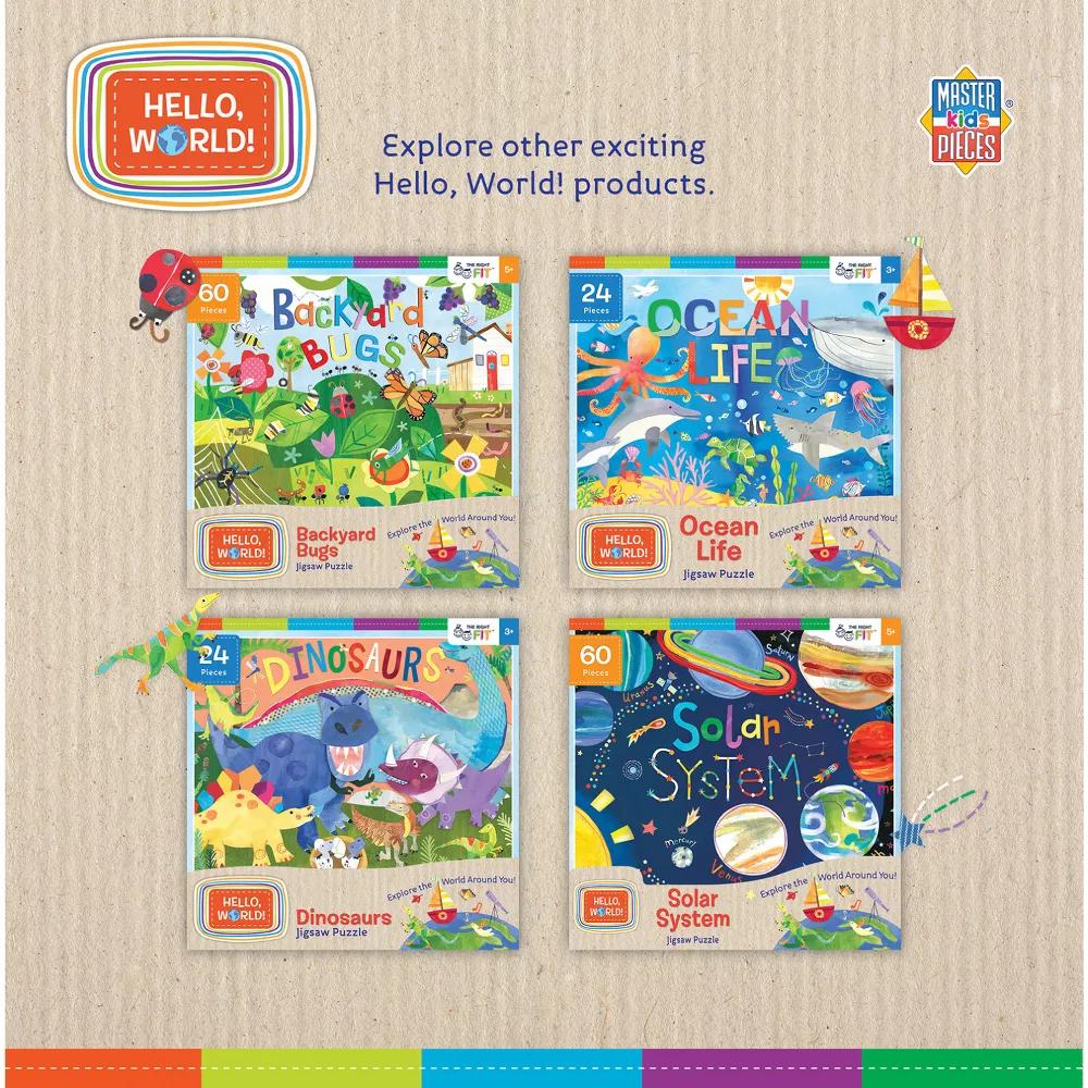 Jigsaw Puzzle Set - Hello World Animals 4-Pack 100 Pieces - Image 5