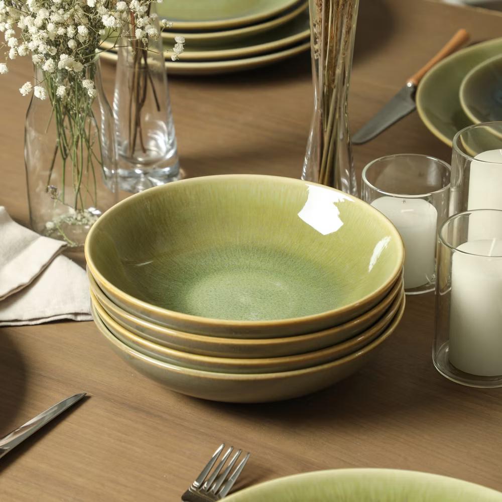 Riley 4-Piece Pasta Bowl Set Stoneware, Service for 4 - Image 17