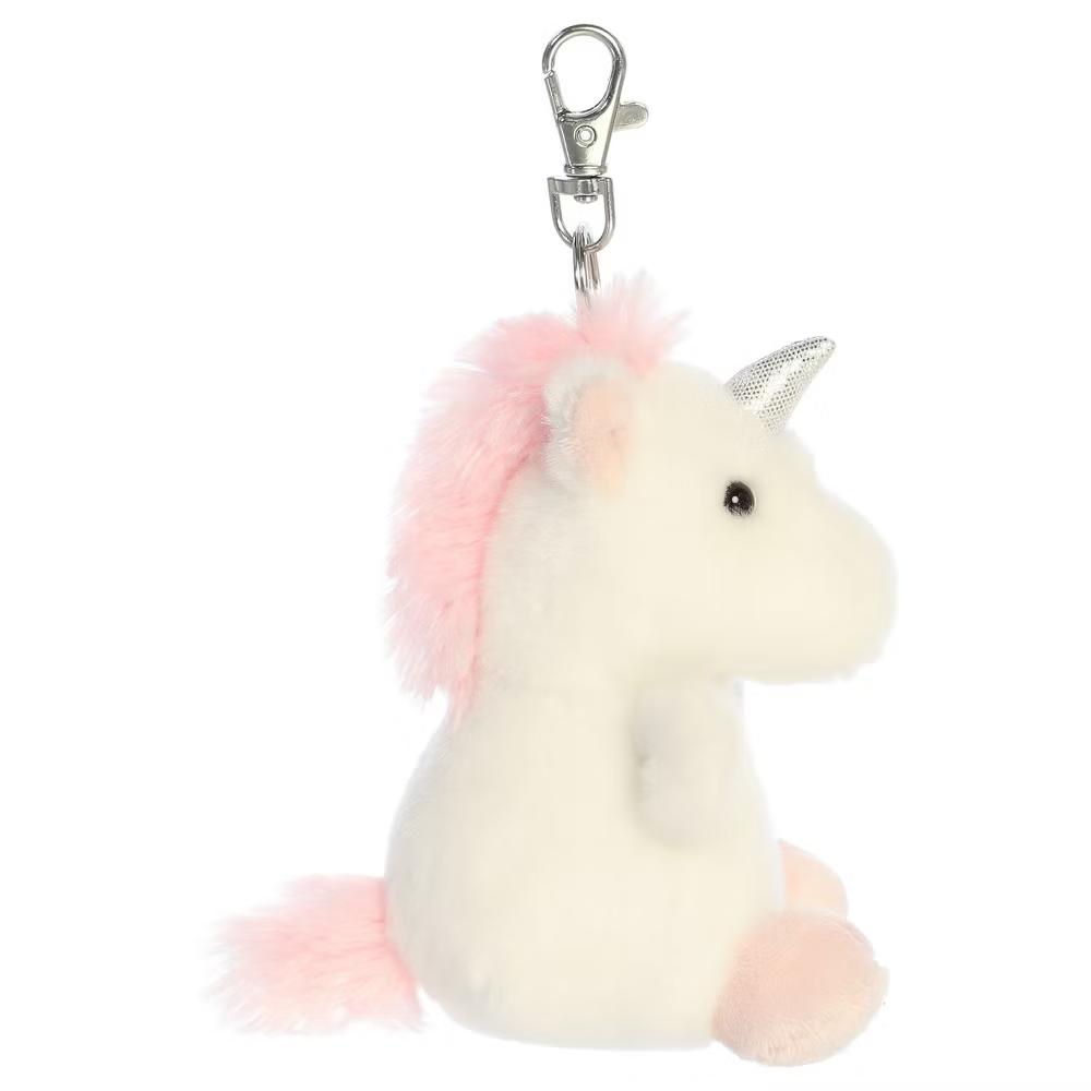 Mini Sassy Unicorn Palm Pals Adorable Clip-On White 4" - Image 2
