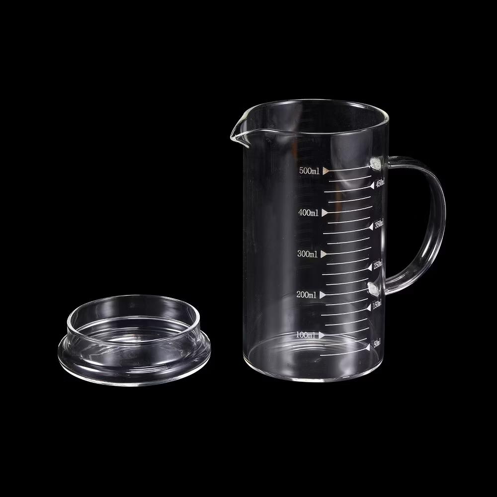 Borosilicate Glass Scale Measure Cups with Glass Lid and V-Shaped Spout - Image 19