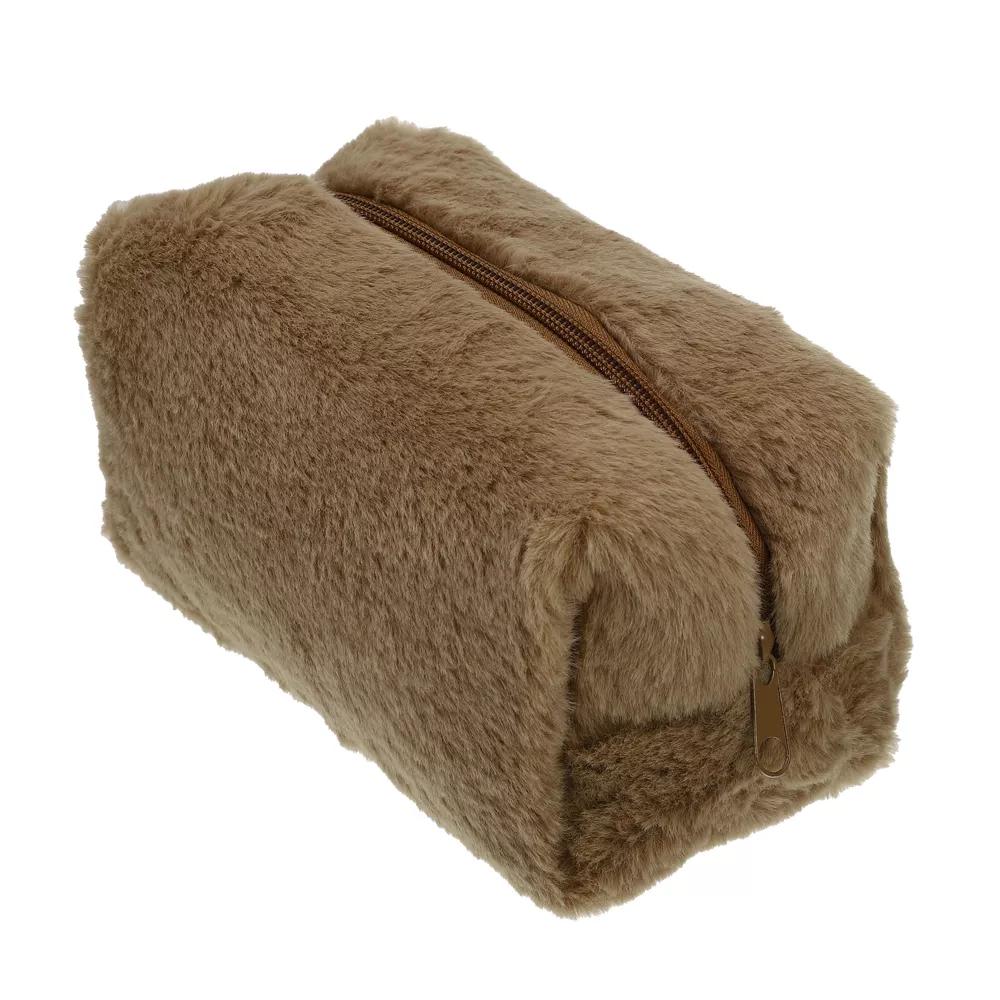 Cosmetic Travel Zipper Multi-functional Small Plush Makeup Bag 1 Pc - Image 6