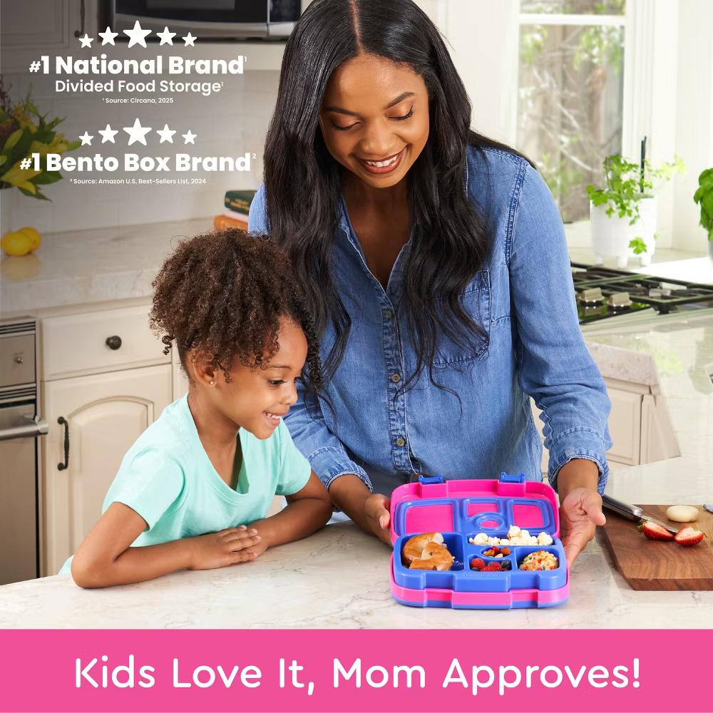 Kids' Brights Leakproof, 5 Compartment Bento-Style Kids' Lunch Box - Image 52