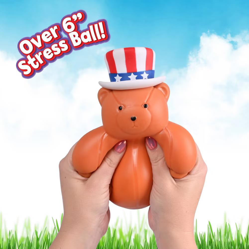 Squeeezy Americana Teddy Bear Fidget Toy - Image 3