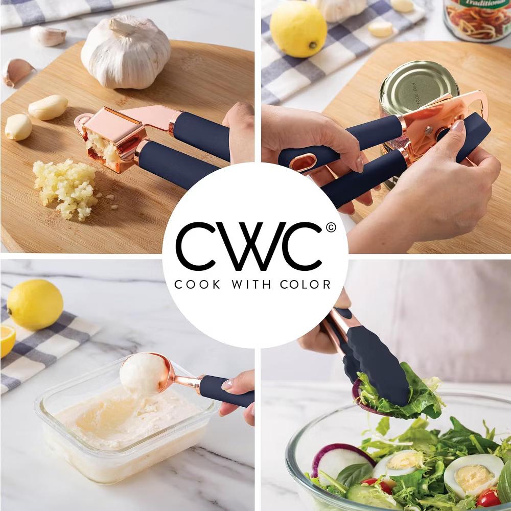 Kitchen Gadget Set Stainless Steel Utensils with Soft Touch Handles, 10 Pc. Copper - Image 9