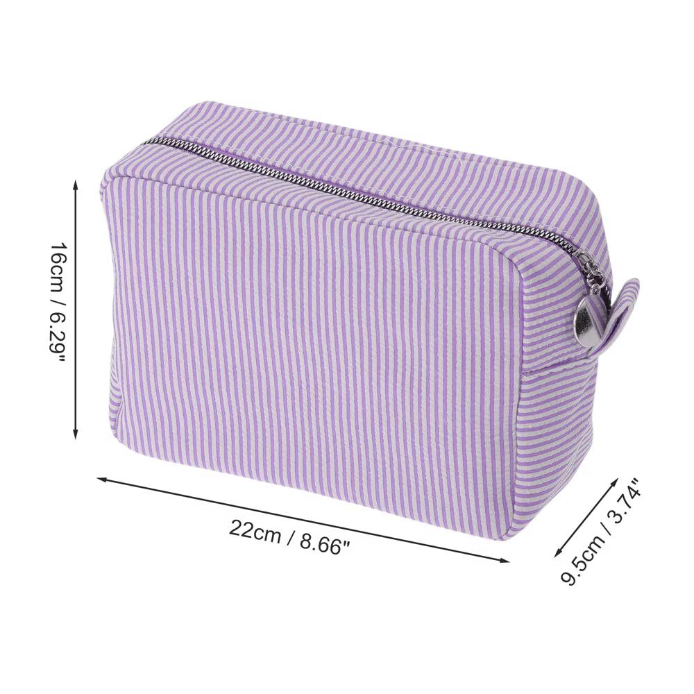 Large Striped Pattern Makeup Bag 1Pc - Image 36