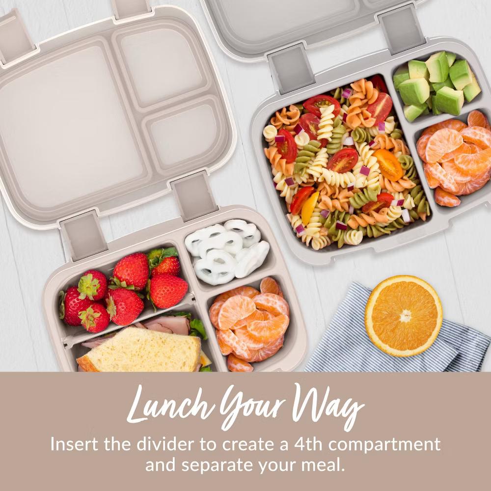 2pk Fresh Leakproof Bento Lunch Box - Dune & Moondust: BPA-Free Containers - Image 6