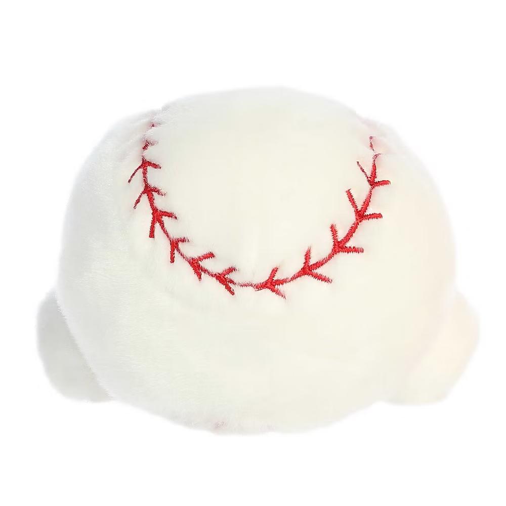 Mini Slugger Baseball Palm Pals Adorable Stuffed Animal White 4" - Image 4