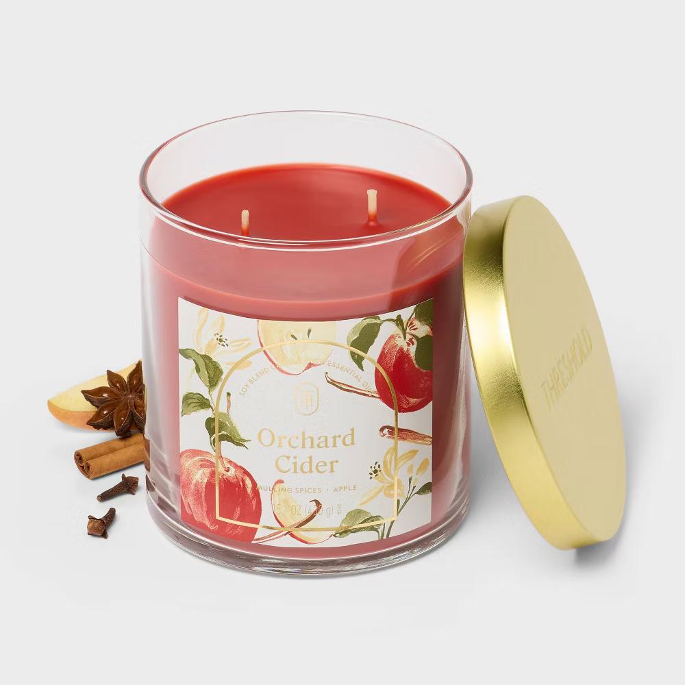 2 Wick Glass Jar Candle with Lid 15.1oz - Image 28