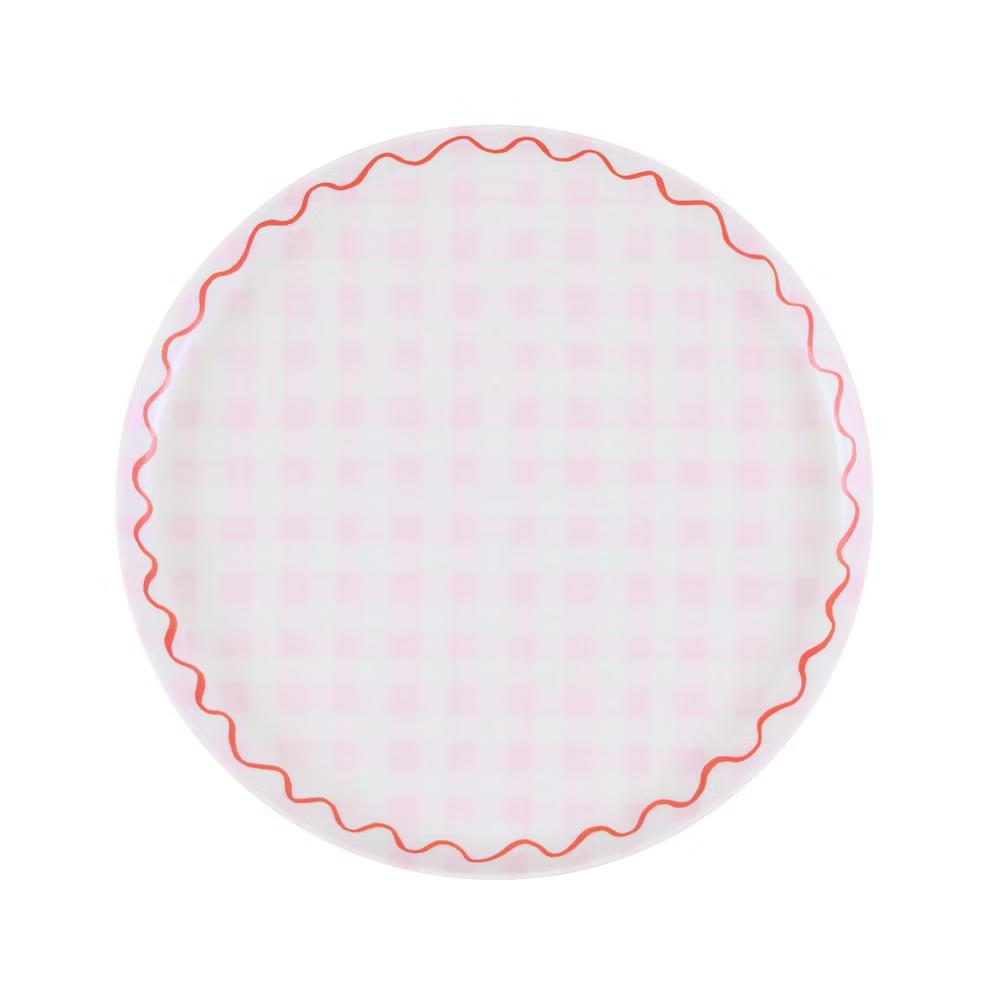 Meri Meri Gingham Reusable Small Plates (Pack of 6) - Image 4