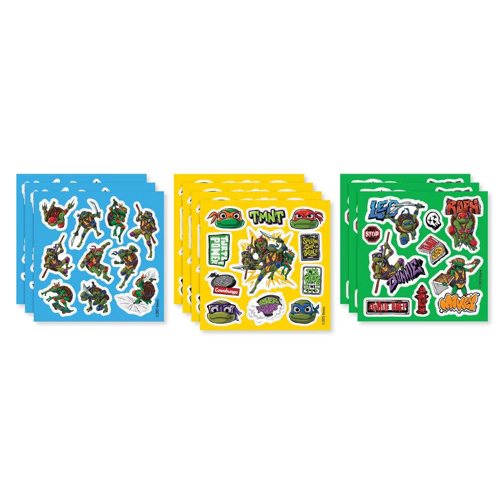 Nickelodeon Teenage Mutant Ninja Turtles Mini Sticker Book for Kids 101ct - 8 Sheets - Image 2