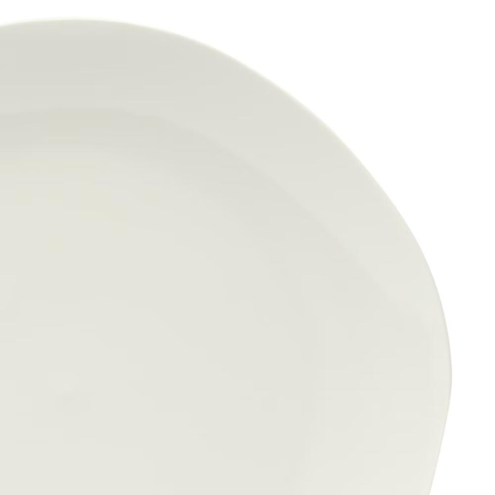 Lindendale 16 Piece Porcelain Ceramic Plates and Bowls Dishes Scratch and Chip Resistant Service for 4 Dinnerware Set - White - Image 10