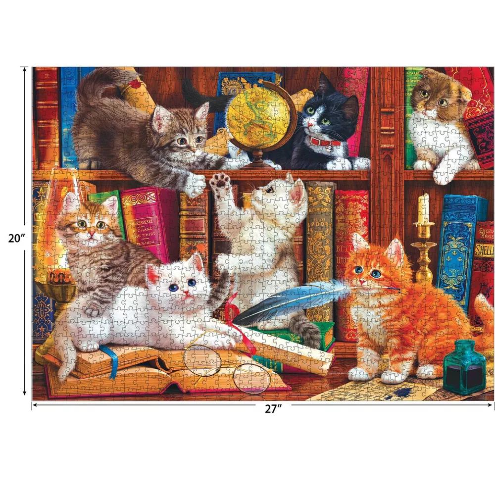 Kodak Premium Library Mischief Jigsaw Puzzle - 1000pc - Image 3
