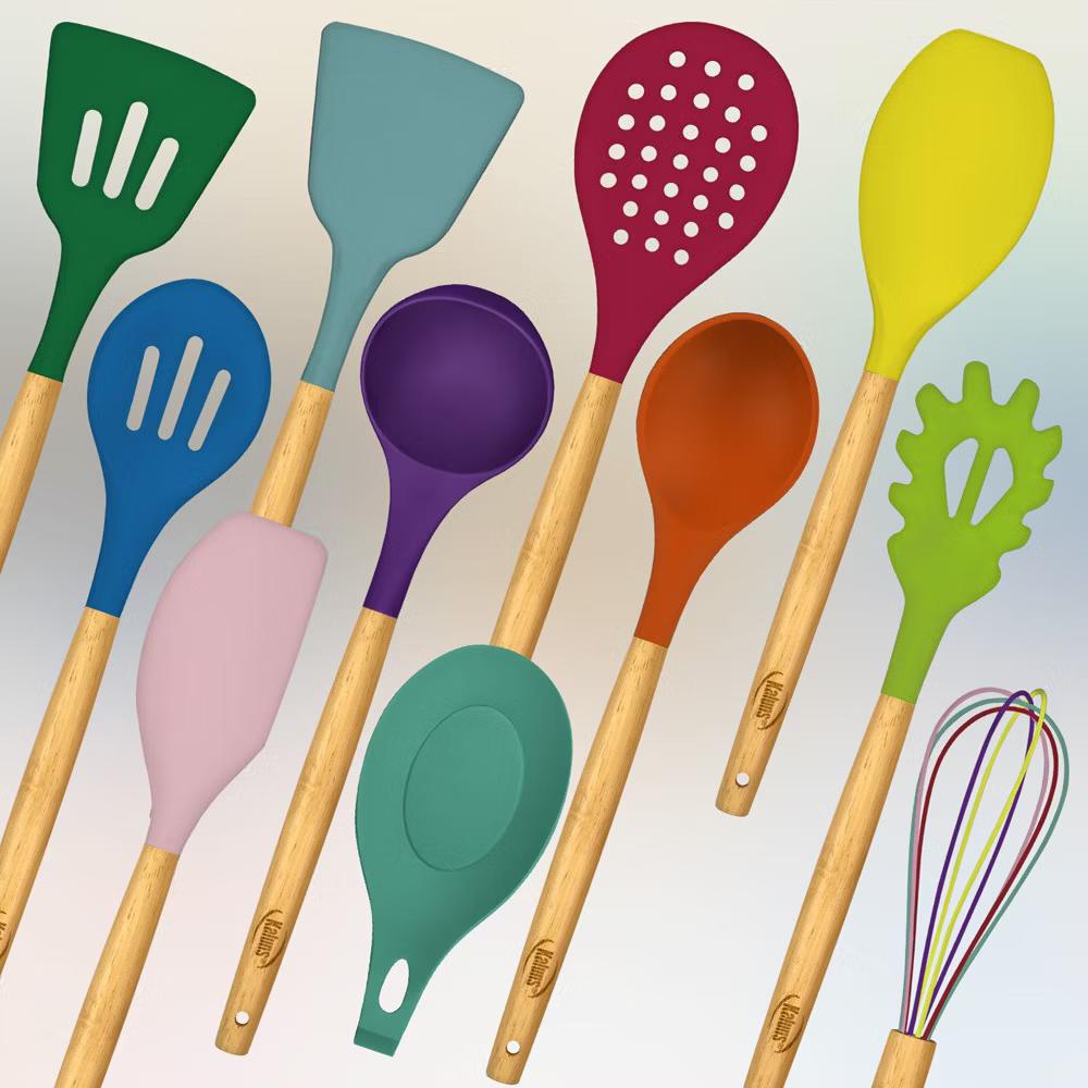 Kitchen Utensils Set, 50 Piece Silicone And Stainless Steel Cooking Utensils, Heat Resistant Kitchen Tools - Image 28