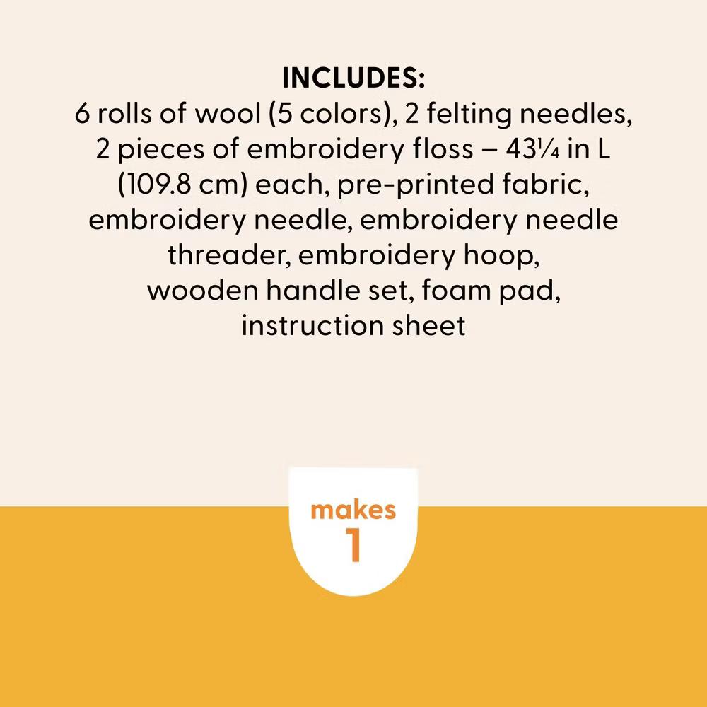 Botanical Needle Felting Craft Kit - Image 4