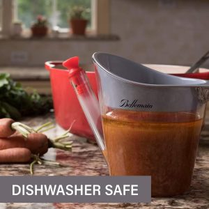 Bellemain 4-Cup Fat Separator & Measuring Cup | Strainer with Fat Stopper | 1 Liter Capacity
