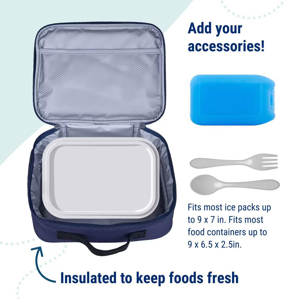 Wildkin Kids Insulated Lunch Box in Solid Colors – Durable and Reusable for School & Travel - Image 72