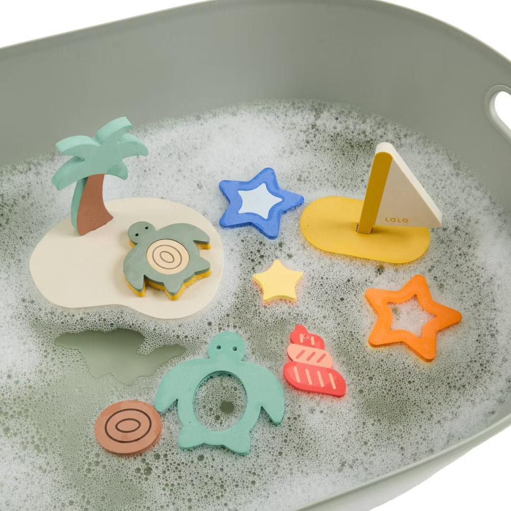 Lalo Foam Baby Bath Toy - Tropical Island - Image 4