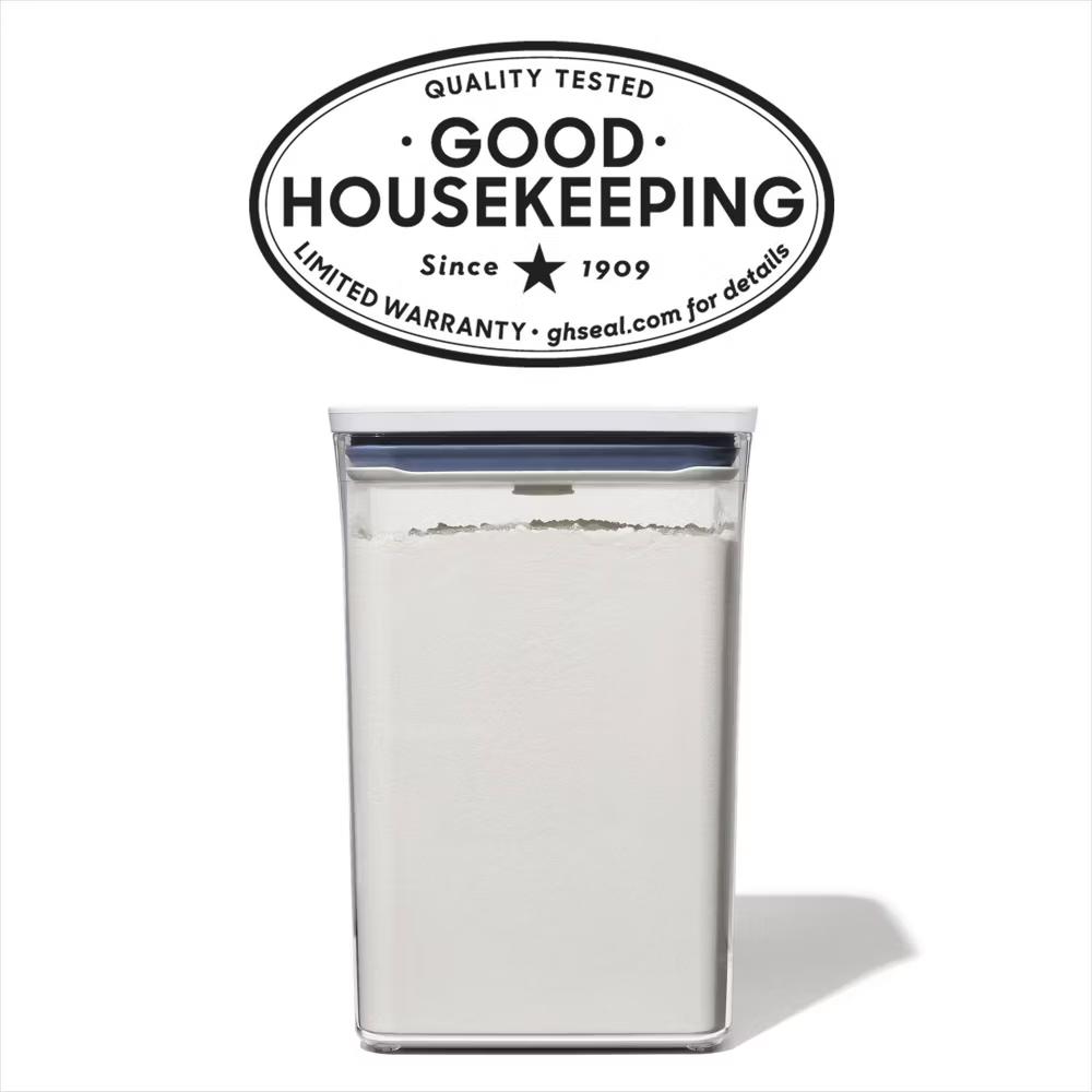 POP 4.4qt Plastic Big Square Airtight Food Storage Container Clear: Dishwasher-Safe, Silicone Lid - Image 8