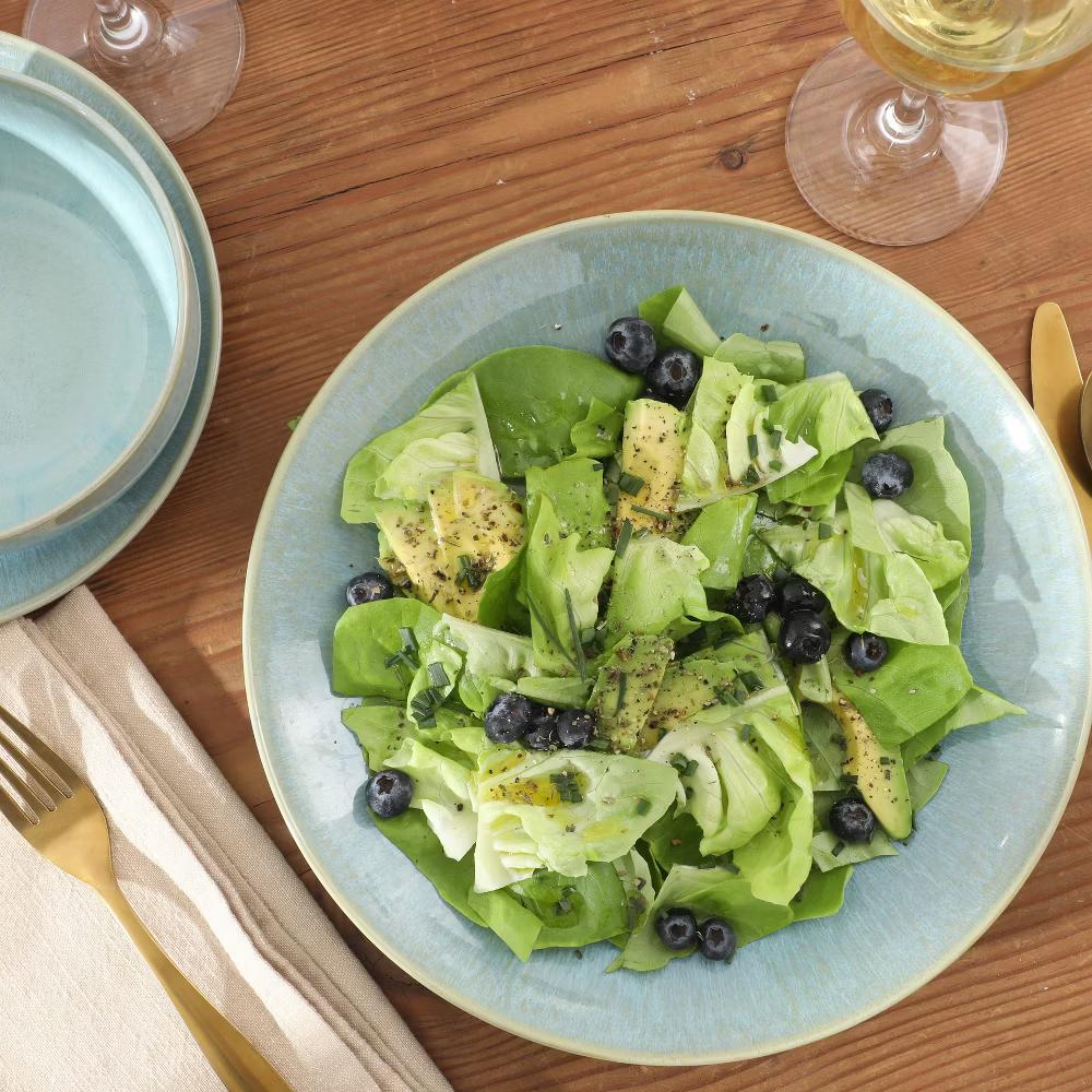 Pine Coast Plates and Bowls Sets, 12-Piece Stoneware Dinnerware Sets, Reactive Glaze Dish Set - Image 3