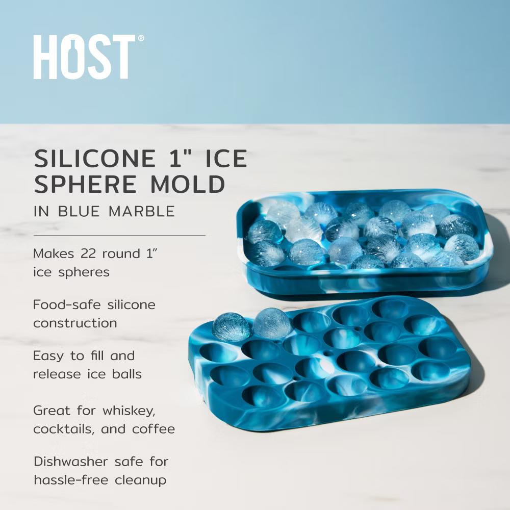 Host Silicone 1" Ice Sphere Silicone Mold - Image 5
