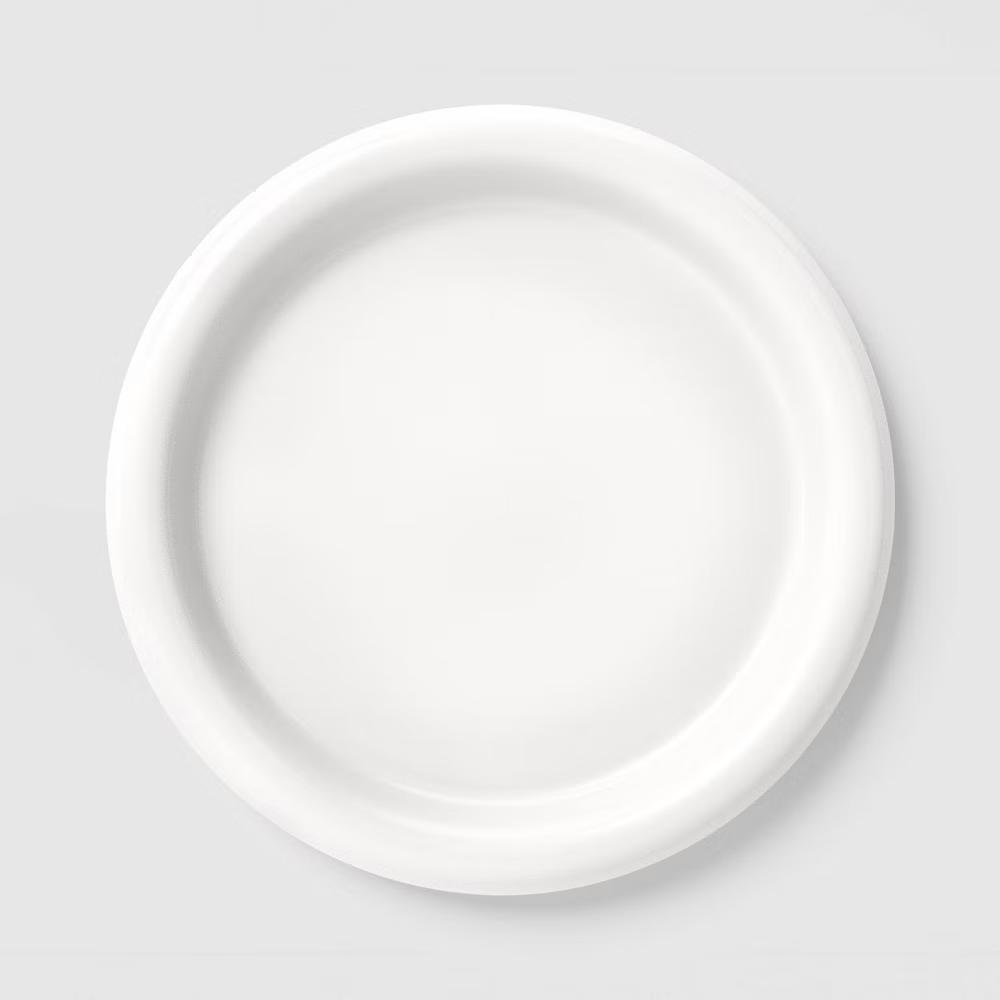 10.5" Stoneware Round Rim Dinner Plate - Image 7