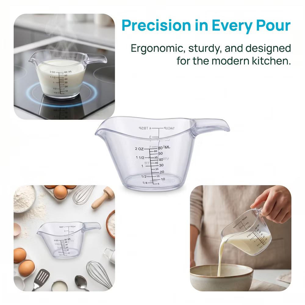Measuring Cup, PS Material Measuring Cup for Everyday Kitchen Tasks Like Baking or Soup Making - Image 7