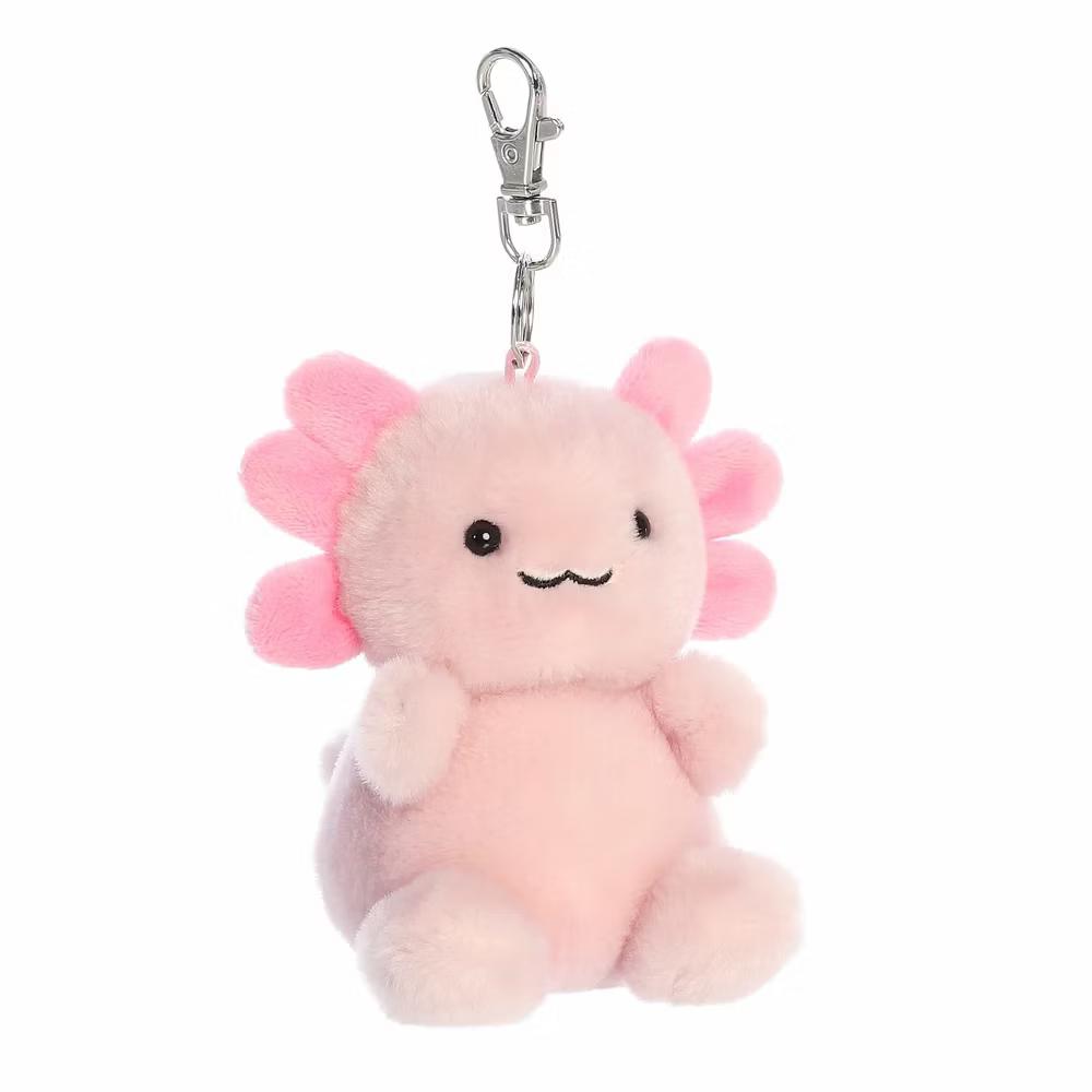 Mini Ax Axolotl Palm Pals Adorable Clip-On Pink 4"