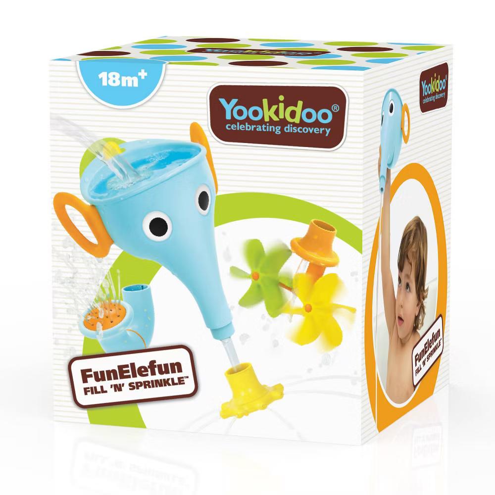FunElefun Fill 'N' Sprinkle Bath Toy - Blue: Educational Focus, Animals, Bath Toys, 4 Pieces - Image 4