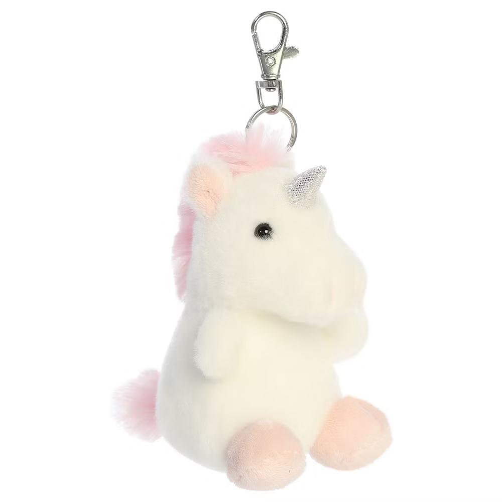 Mini Sassy Unicorn Palm Pals Adorable Clip-On White 4" - Image 3