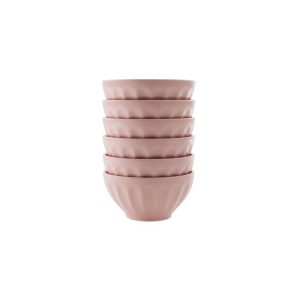 Kook Ceramic Cereal Bowls, 24 oz, Set of 6
