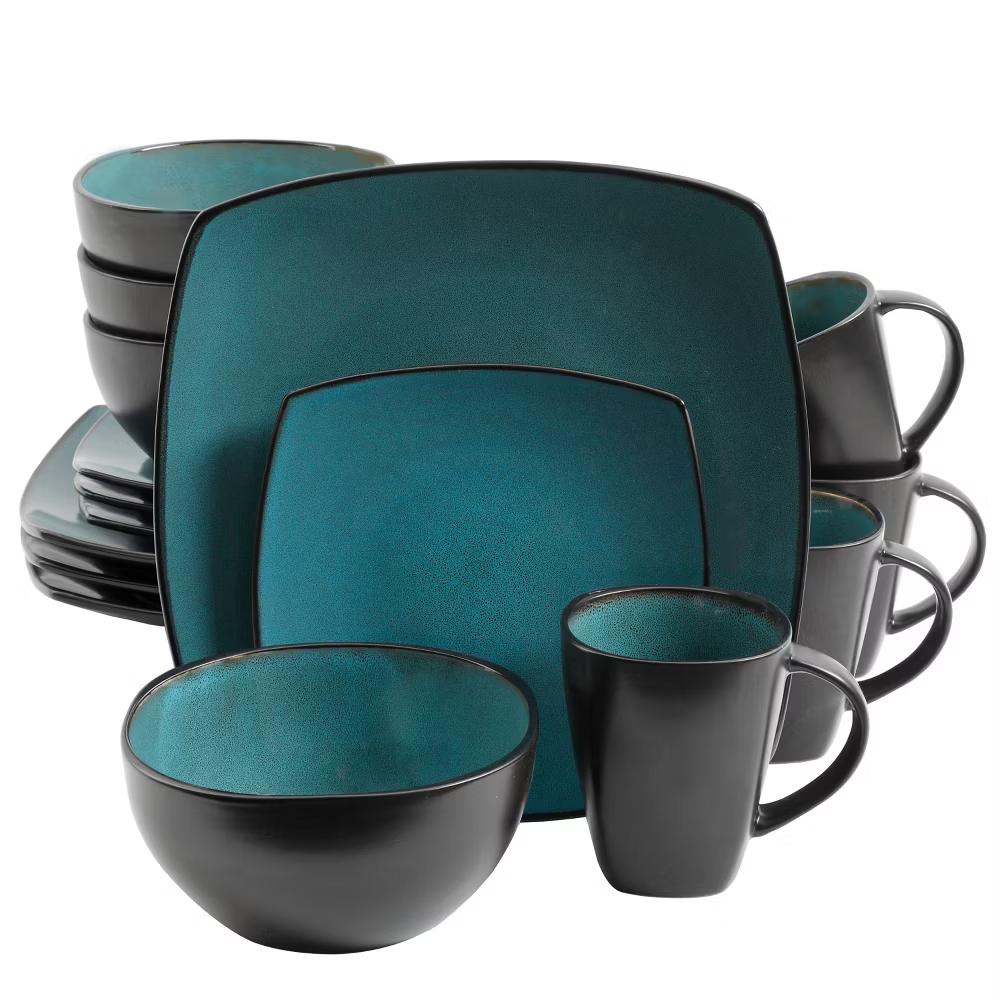 Soho Lounge Square 16-Piece Stoneware Dinnerware Set - Image 16