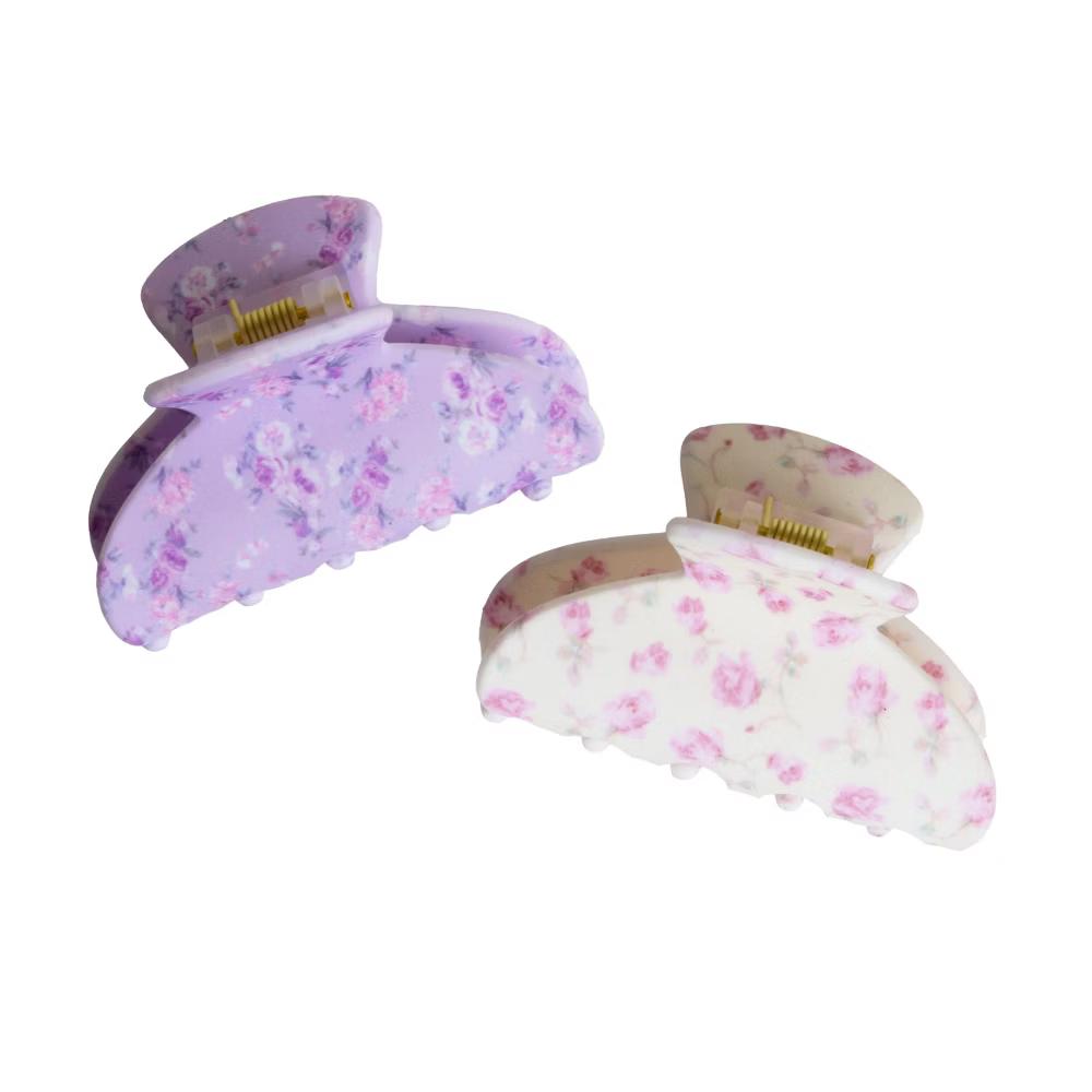 LoveShackFancy x Target – Happy Thoughts Small Claw Clip 2CT Hibiscus