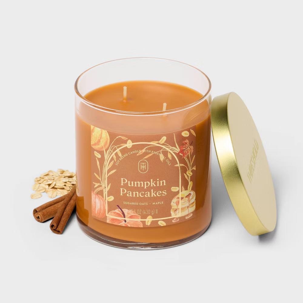 2 Wick Glass Jar Candle with Lid 15.1oz - Image 37