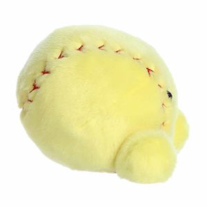 Mini Shortstop Soft Ball Palm Pals Adorable Stuffed Animal Yellow 4.5"