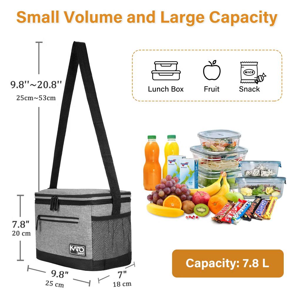 Insulated Small Lunch Bag for Adult Kid, Leakproof Reusable Lunch Cooler Bag with Adjustable Shoulder Strap, Kids Portable Lunch Box - Image 32