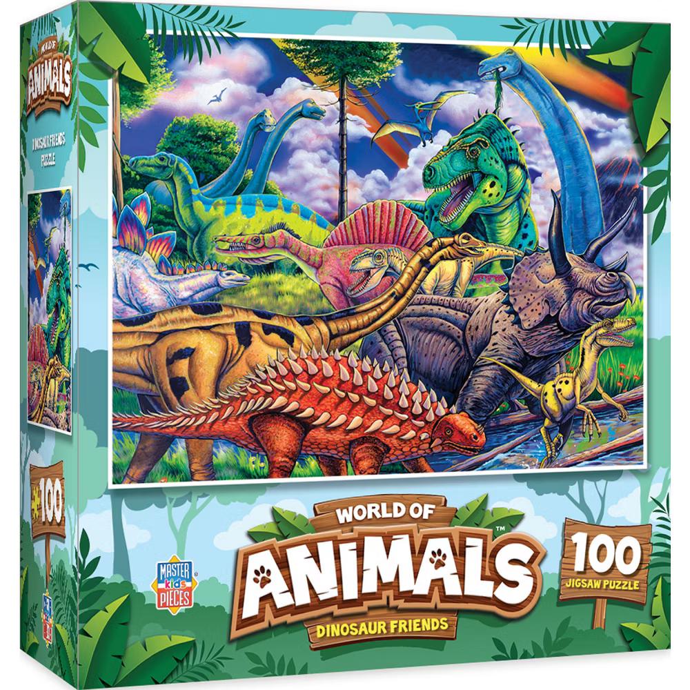 100 Piece Puzzle - Dinosaur Friends - 11.5"x15" - Image 4