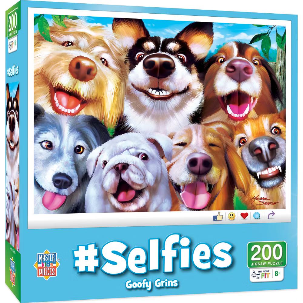 200 Piece Selfie Puzzle, Goofy Grins, Educational Family Fun - Image 3