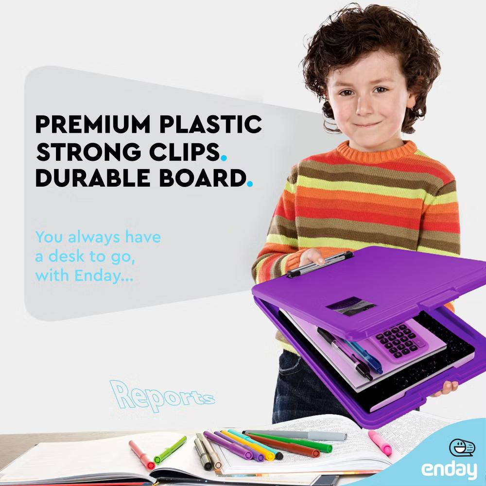 Clipboard with Storage, Letter Size Storage Clipboard with Compartments Case for Nurse Teachers Plastic Translucent Holds 100 Sheets - Image 34