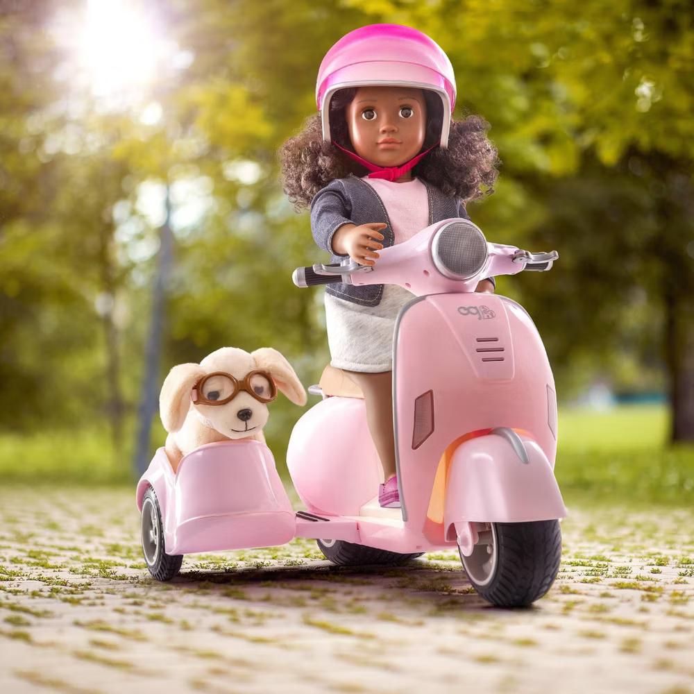 Ride Along Scooter Vehicle Accessory Set for 18" Dolls - Image 8